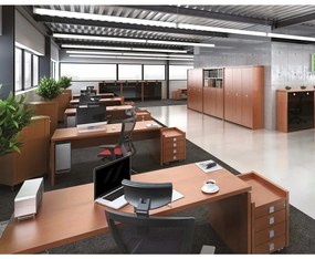 Masă de conferință Verno+ 150 x 150 cm, stejar antracit
