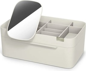 Organizator de baie bej pentru cosmetice din plastic Viva – Joseph Joseph