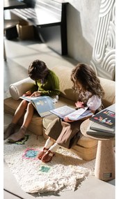 Canapea pentru copii maro deschis cu tapițerie din catifea reiată 132 cm Settee – Wigiwama