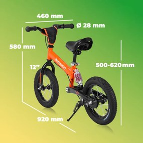 Rennmeister Bicicletă fără pedale pentru copii QUIDO, de la 3 ani, portocaliu