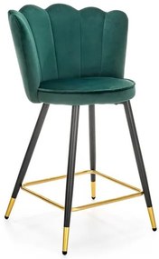 Scaun de bar H-106 velvet verde