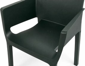 Scaun de masă pentru grădină EVELYN, verde închis