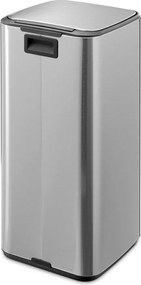 Coș de gunoi argintiu mat cu pedală din oțel 30 l Bo – Brabantia
