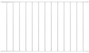 vidaXL Panou de gard din oțel vopsit în câmp electrostatic, 1,63x0,75 m, alb