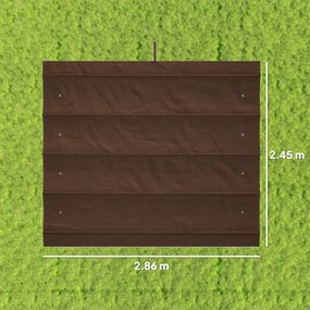 Outsunny Acoperiș Pergolă, Copertină Retractabilă pentru Soare, Protecție UV30+, 3 x 2.15m, Gri Închis | Aosom Romania