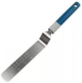 Spatula cu gradatie Tasty 678026, Maner moale la atingere, 32,5 cm, Otel inoxidabil, Albastru