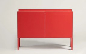 Comodă lemn masiv Heron, 100 × 40 × 70 cm - Rosu