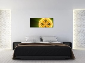 Tablou cu floare galbenă (120x50 cm)