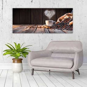 Tablou - Timp pentru cafea (120x50 cm)