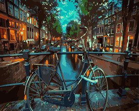Pictura pe numere cu un cadru "Amsterdam 2" 50x40 cm