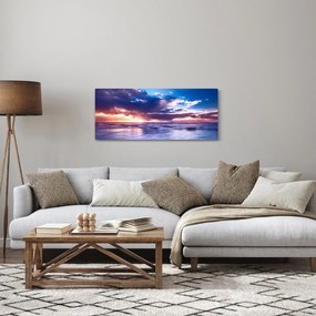 Tablou - Apus de soare la mare (120x50 cm)
