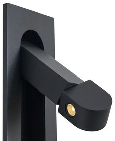 Lampă de perete modernă neagră, incl. LED și port USB-C - Hilton