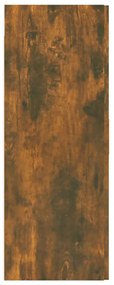 Dulap de perete suspendat, stejar fumuriu, 69,5x34x90 cm 1, Stejar afumat