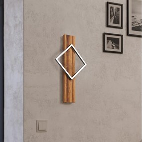 Eglo 901934 - Aplica LED de perete BOYAL, 13 W, 230 V, negru/maro