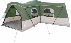 vidaXL Cort 16-Persoane cu acoperiș Verde 680 x 510 x 210 cm