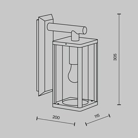 Aplica de perete iluminat exterior IP54 Cell
