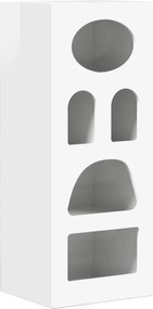 vidaXL Bufet Alb lucios 40 x 35 x 100,5 cm Lemn compozit