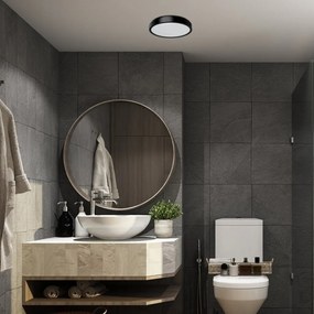 Plafoniera LED baie IP44 Samira negru/alb