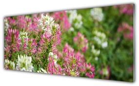 Tablouri acrilice Flori Floral Roz Alb Verde