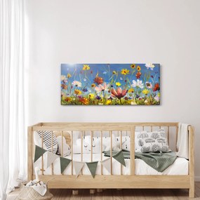 Tablou cu luncă înflorită (120x50 cm)