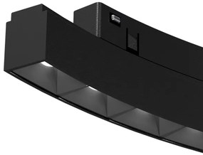 Corp de iluminat LED pentru sistem de șină MAGNETIC TRACK LED/6W/48V 4000K negru