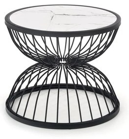 Masa de cafea Kim, marmura/negru