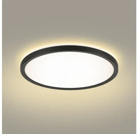 Plafonieră LED pentru baie Brilagi ULTRA SLIM LED/18W/230V d. 30 cm negru IP54