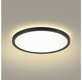 Plafonieră LED pentru baie Brilagi ULTRA SLIM LED/18W/230V d. 30 cm negru IP54