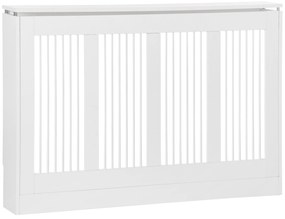 Capac pentru radiator modern din MDF si otel, 120x18x84cm, alb HOMCOM | Aosom Romania