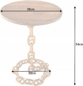 Masuta auxiliara design unicat Chain 55cm