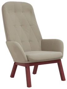 341218 vidaXL Scaun de relaxare, gri deschis, catifea