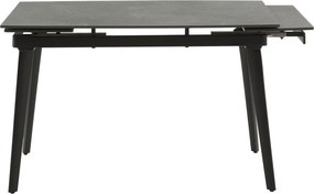 Masă ceramică extensibilă Maura negru 120/80 cm + 2 extensii 30 cm