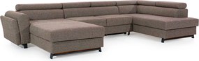 Colțar lemn masiv Formă U Extensibil Joy 370x190cm Personalizabil