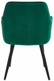 Scaun de masa JORK VELVET, verde inchis