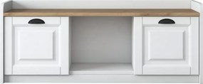 Dulap pentru pantofi Pilo White and Walnut
