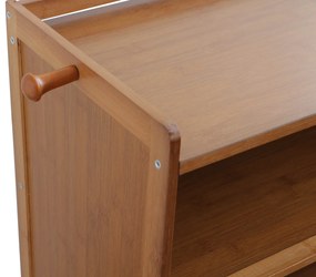 Pantofar din bambus, 6 rafturi, 68*101*28 cm, D179
