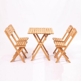 Set masă scaune de grădină (5 buc) Maxwell (maro). 1082970