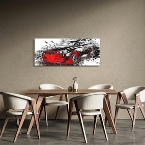 Tablou - Mașina pictată în acțiune (120x50 cm)