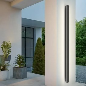 Brilagi - Aplica de perete LED pentru exterior LINEAR, 32 W, 230 V, 3000 K, IP65, negru