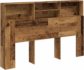 vidaXL Tăblie pat cu dulap, lemn vechi 160x19x103,5 cm lemn prelucrat