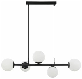 Candelabru suspendat pe cablu MADDIE 5xE14/5W/230V negru