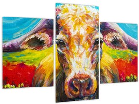 Tablou - Vacă pictată (90x60 cm)