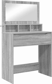 vidaXL Mese de toaletă pentru dormitor Gri Sonoma 80 x 39,6 x 135 cm