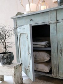 Bufet vintage cu 2 uși și 2 sertare, „Antique Opal”