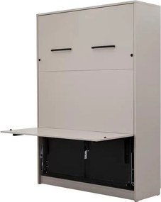 Pat rabatabil vertical Genius 120x200 cu birou - congo / cașmir