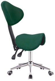 HR2005 Scaun Verde Catifea cu Bază Cromata
