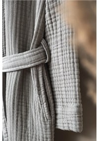 Halat gri S/M din muselină Kimono – Foutastic