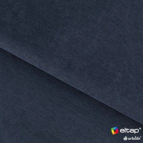 Canapea albastru-închis extensibilă/cu spațiu de depozitare cu tapițerie din chenille 155 cm Laine – ELTAP