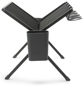 Uscator de vase pliabil Brabantia SinkSide 1004151, Suport pentru ustensile, Rezistent la coroziune, Gri inchis