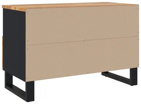 Comoda TV, 70x33x46 cm, lemn masiv de acacia 1, lemn masiv de acacia